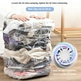 thumbnail image 2 of yeacher Dimensional Vacuum Storage Space Saver 1 Medium Pack Pump-less vacuum sealed storage bag for clothes, duvets, pillows, bedding, blankets, wardrobes etc. Save 80% space, 2 of 8