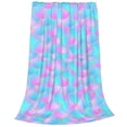 thumbnail image 2 of Balery Purple Dragon Scales Manta de Felpa Suave y Acogedora – Cobija de Franela Aterciopelada para Cama, Lavable y Cálida para Sofá, Mascotas, Transpirable-50"x40", 2 of 7