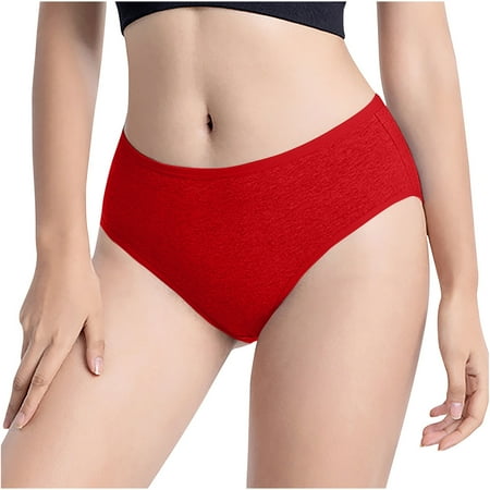 Womens Thongs Seamless Cotton Panties Sport Underwear High Waisted No Show Panties Underpants Cotton High Waisted Briefs Base Low Rise Thong with Lace Panty Plus Size Low Rise High Cut Bikini