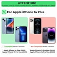 thumbnail image 5 of Rome Tech Tempered Glass Screen Protector for Apple iPhone 14 Plus (2022) - 9H Screen Saver, Case-Compatible, Clear, 3-Pack, 5 of 7