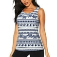 thumbnail image 1 of Fotbe Sea Underwater Turtles Blusas Sin Mangas para Mujer – Estilo Casual, Corte Suelto, Slim-Fit, Cuello Redondo Deportivo, Tops de Verano para Gimnasio y Yoga-X-Large, 1 of 7