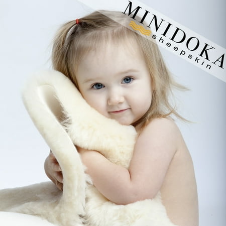 Australian Sheepskin Baby Rug, Light Cream, Silky Soft Shorn Wool, size XL 37 inches and up, by Minidoka (Best At Home Tan Australia)