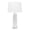 White with Silver, variant on 28" Ceramic Table Lamp with Linen Shade, Blue and Silver