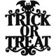 thumbnail image 1 of Halloween Door Hanging Sign - Trick Or Treat - Wicked Witch Ornament Fall Door Decoration Hanging Prop (trick Or Treat), 1 of 3