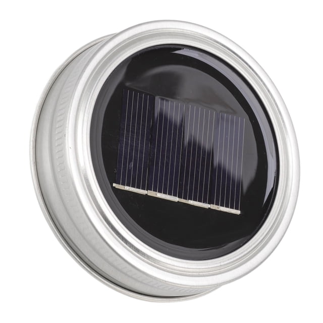 Tapa de Cuerda de Hada Solar, Sensor de Luz Multipósito de Frasco Solar Tapa de Jarro de Masón 6.6 Pies Luz Caliente para el Patio para Frascos Normales para Barbacoas