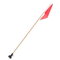 Masteelf 1 Set of Multi-function Boat Flag Warning Safety Flag Folding Flag Pole Ship Accessory