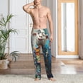 thumbnail image 6 of Fotbe Whimsical Goat Artist Men's Pajama Pants,Sleepwear Pants,Pj Bottoms Drawstring And Pockets-X-Large, 6 of 7