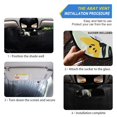 thumbnail image 2 of ALAZA Flower Windshield Sun Shade Car Foldable Visor Block UV Rays Protector 55"x27.6", 2 of 8