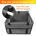 thumbnail image 4 of SAYFUT Dog Car Booster Seat Portable Holiday Gift Breathable Bag with Seat Belt Dog Carrier Safety Stable for Travel with Clip on Leash and Storage Pocket, 4 of 7