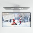 thumbnail image 4 of Hello Winter American Shorthair Football Snowman Welcome Snowy Morning Desk Mat Full Keyboard Mouse Pad Cat Lover Kitten Owner Gifts Large Mousepad - 01012, 4 of 5