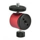 thumbnail image 1 of Cabezal de bola giratorio de 360 grados, montaje con tornillo de 1/4 para trípode de cámara DSLR, soporte de cabezal de bola, cabezales de trípode (rojo), 1 of 8