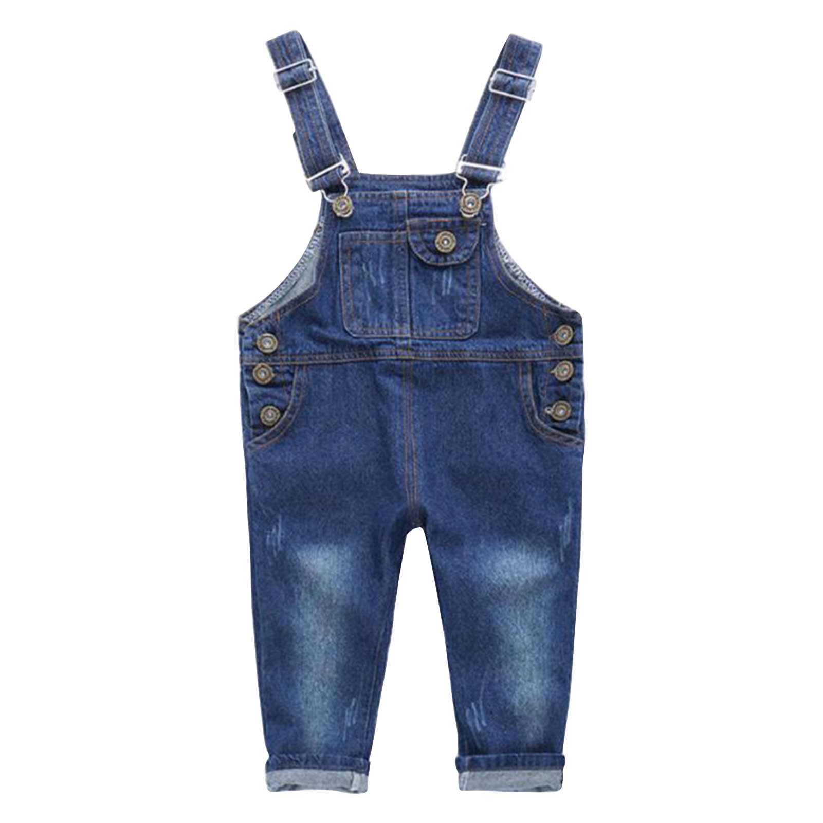 Girls long overalls best sale