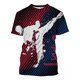 thumbnail image 1 of Camiseta Casual Impresa En 3d Con Patrón De Taekwondo, 1 of 5