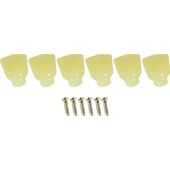 Kluson Kluson Replacement Tuner Buttons for Revolution & Plus Series (6-Pack) Keystone - Fits Grover® (Plastic)