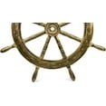 thumbnail image 5 of Nagina International Nautical Antique White Wood Ship Wheel with Accentuated Grains - Home Decor - Pirate Nursery Gift (36 Inches), 5 of 6