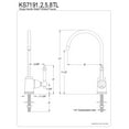 thumbnail image 2 of Kingston Brass KS7195TL Templeton Single Handle Water Filtration Faucet, Oil Rubbed Bronze, 2 of 2