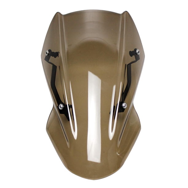 contra salpicaduras de parabrisas de motocicleta para Z650 2017-2019, resistente marrón DYNWAVEMX parabrisas transparente