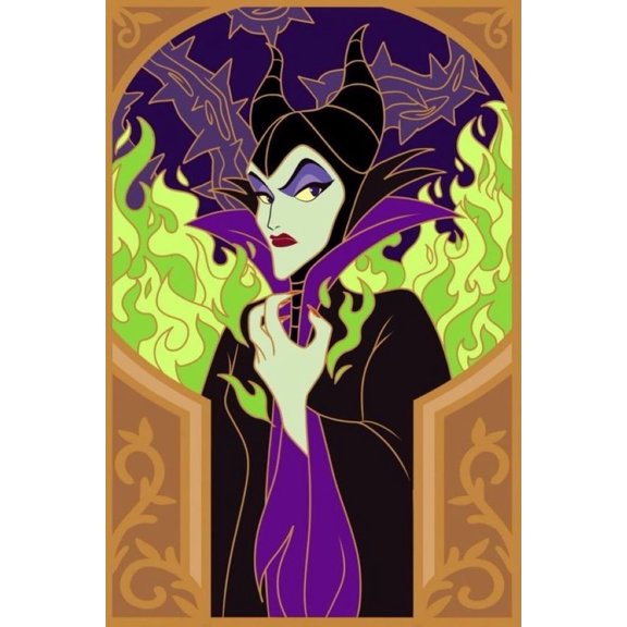 DIY Diamond Art Painting Kits for Adults Full Drill Maleficent Gem Art Kits with Crystal Rhinestone Paint with Diamond for Home Wall Decor(12"x16")