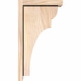 thumbnail image 3 of 5 1/2"W x 10"D x 18"H Yorktown Smooth Corbel w/Backplate, Douglas Fir, 3 of 9
