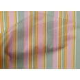 thumbnail image 3 of oneOone Tissu Popeline de Coton Multicolore à Rayures Tissu au Mètre 42 Pouces de Large, 3 of 3
