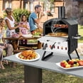 thumbnail image 3 of Pemberly Row Four à Pizza à 2 Niveaux, Gril au Feu de Bois, Machine à Pizza avec Couvercle Imperméable, 3 of 8