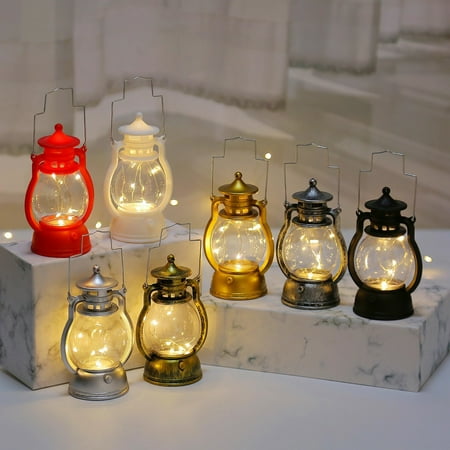 

GROFRY LED Candle Lamp Soft Light Decorative Portable Vintage Christmas Electrical Lamp for Home