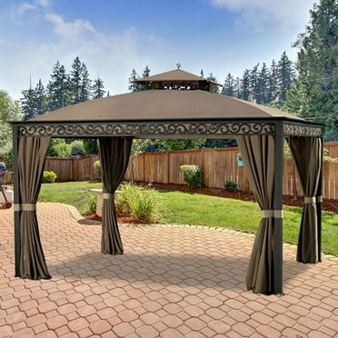 Garden Winds Replacement Canopy Top Cover for Southport Gazebo - Model L-GZ399PAL-B - (Will Not Fit Any Other Gazebo)