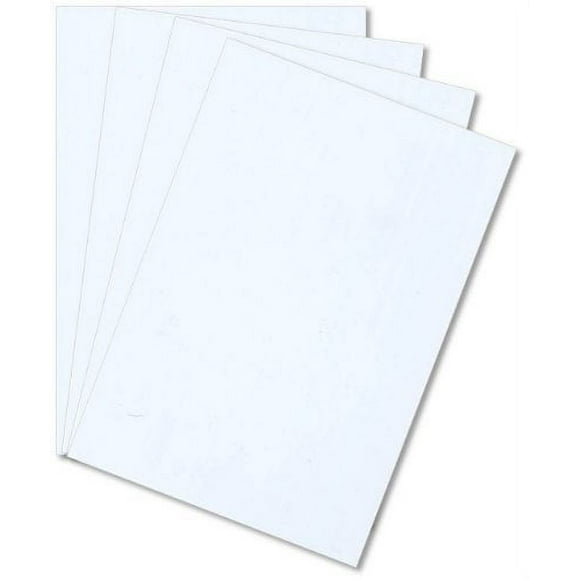 White Polystyrene 12" X 24" X .020" Plastic Sheet Styrene Pack of 4
