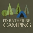 thumbnail image 3 of CafePress - Id Rather Be Camping T Shirt - Men's Classic Graphic Cotton T-Shirt, 3 of 4