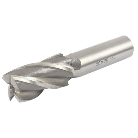 26mm Cutting Diameter Straight Shank 4 Flutes End Mill Milling (Best End Mill Coating For Cutting Aluminum)