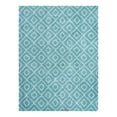 thumbnail image 3 of Unique Loom Trellis Shag Collection Area Rug - Ruth (10' x 13' Rectangle Aqua/Ivory), 3 of 9