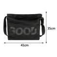 thumbnail image 3 of Bolsa De Hombro Bolso De Hombro Bolso de viaje de lona de compras impresos con letras de moda para vacaciones de fin de semana, 3 of 8