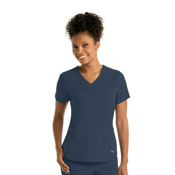 Grey's Anatomy GRST011 Women's Emma Scrub Top Bahama 2XL