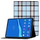 thumbnail image 1 of KAIYANG Funda de cuero con patrón en amarillo para Lenovo Tab M10 Plus Tb-X606F, color personalizado, voltaje, estilo D, Lenovo Tab M10 Plus, azul, 1 of 5