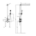 thumbnail image 6 of DAX Portofino Brass Shower System with Hand Shower, Matte Black, 6 of 6
