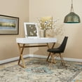 thumbnail image 3 of OSP Home Furnishings Oakley Chair in Black Faux Leather with Gold Chrome Base, 3 of 7
