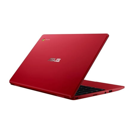 ASUS - 11.6" Chromebook - Intel Celeron - 4GB Memory - 32GB eMMC Flash Memory - Red
