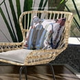 thumbnail image 2 of Amrita Sen Three Women Indoor/Outdoor Pillow with Removable Cover in White Blue Brown18x18, 2 of 5