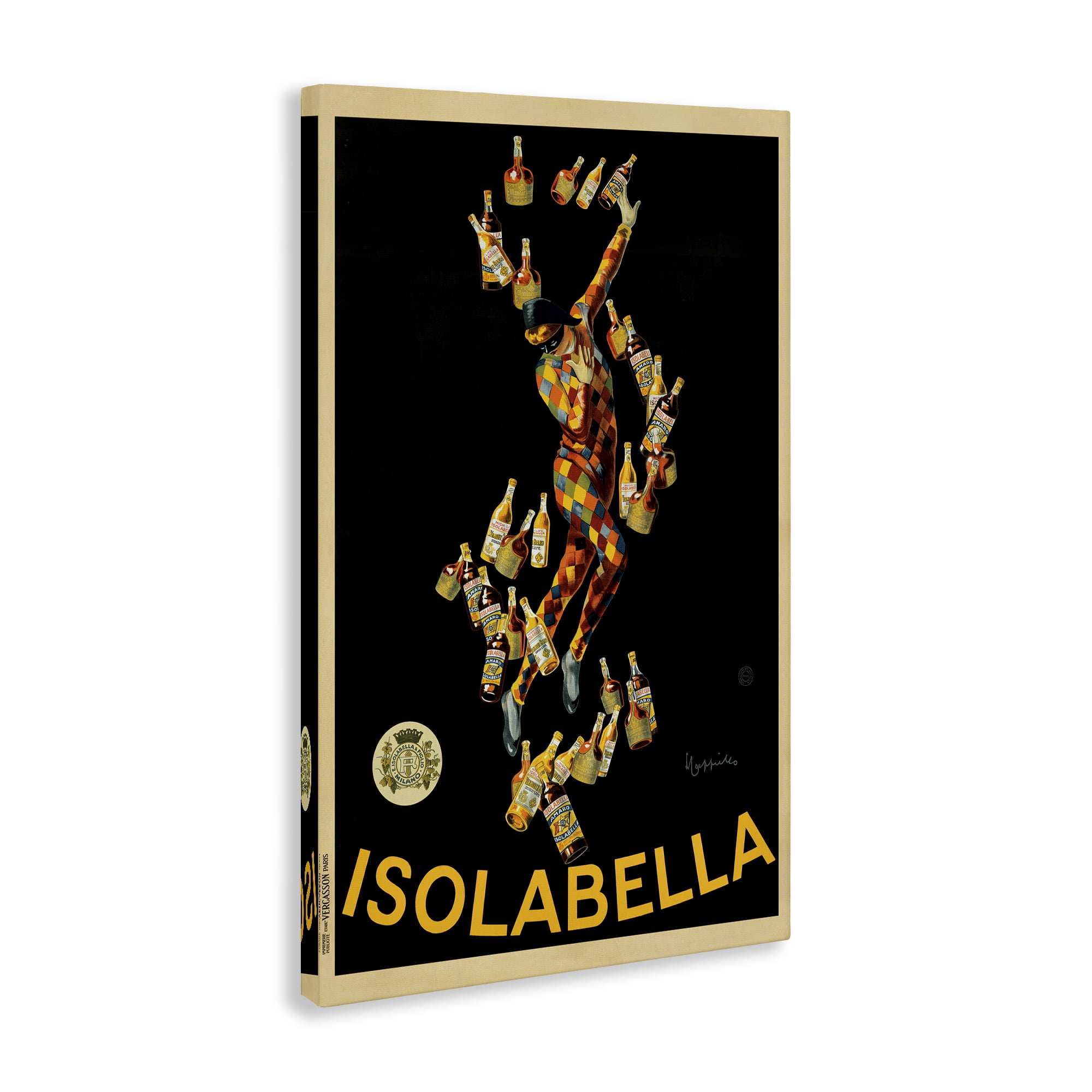Stupell Industries Isolabella Vintage Ad Food & Beverage Painting Wrapped Canvas Art Print Wall Art, 20 x 30