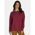 thumbnail image 2 of Time and Tru Women's Tunic Sweatshirt with High-Low Hem, Sizes XS -4X, 2 of 5