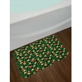 thumbnail image 2 of Spring Bath Mat, Little Birds Among Daisy Flowers Leaves Field Chamomile Petals Cartoon, Plush Bathroom Decor Mat with Non Slip Backing, 29.5" X 17.5", Dark Coral Black Green, by Ambesonne, 2 of 2