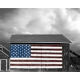 thumbnail image 2 of McLoughlin, James 32x26 White Modern Wood Framed Museum Art Print Titled - Flags of Our Farmers IX, 2 of 4
