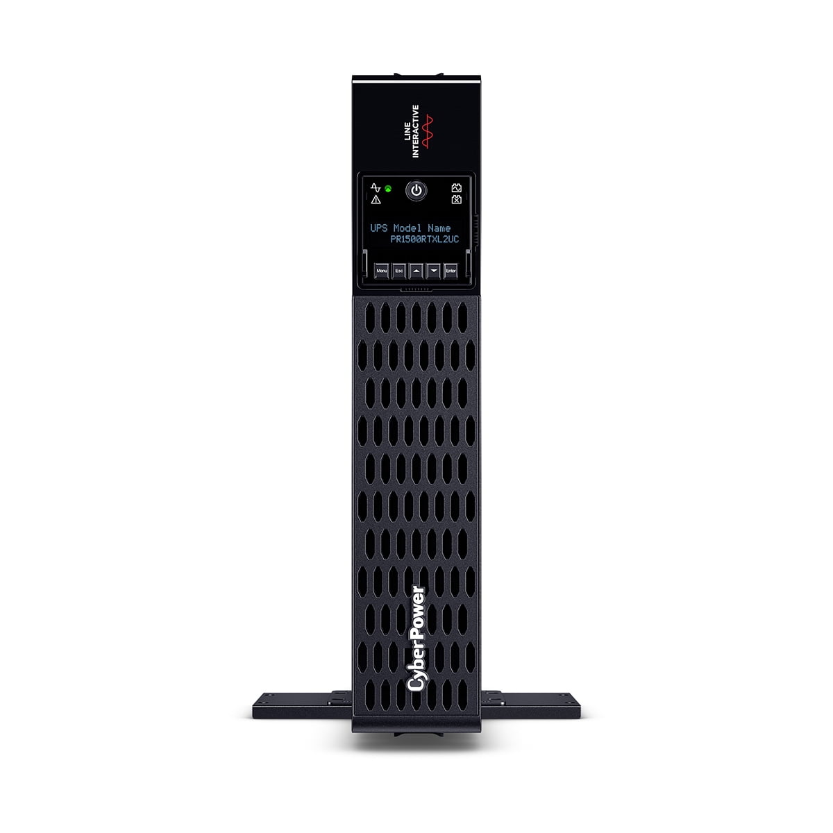 CyberPower PR1500RTXL2UC Smart App Sinewave UPS Systems - 1500VA/1500W, 120 VAC, NEMA 5-15P, 2U, Rack / Tower, Sine Wave, 8 Outlets, LCD, PowerPanel&reg; Business, $400000 CEG, 3YR Warranty