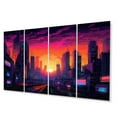 thumbnail image 2 of Designart "Los Angeles City Of Angels Urban Majesty I" Los Angeles Metal Wall Decor Set, 2 of 5