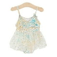 thumbnail image 1 of Traje de baño para niños Trajes de baño para niñas Traje de baño de una pieza Estampado Volantes Tul Volante, 1 of 6
