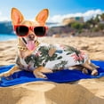 thumbnail image 2 of Hawaiian Beach Print Pet Dog Cat T-Shirts Cute for Small to Medium Dog Cats Cool Summer Vest Camp Shirt Clothes, 2 of 5