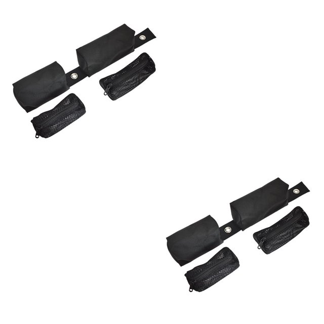 Eigraketly Bolsa de peso para botella de oxígeno transpirable de nailon para mantener el buceo, bolsillo subacuático elástico, bolsa de almacenamiento de Un set 2piezas Eigraketly CBP182412