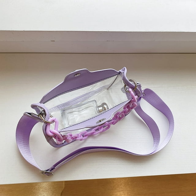 Sac de Transport Chaîne Approuvé pour Stade Sac Messager Transparent Portable pour Voyage
