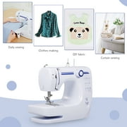 Mini Electric Sewing Machine Household Built-in Stitches Free Arm 12 Stitches Penetrate 8 Layers Desktop Crafting Mending Machine LED Light