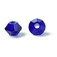 thumbnail image 3 of 3mm Hole: 0.8mm Crystal Beads Czech Crystal Bicone(451 69 302 Rondelle) 30240 Cobalt Blue, 3 of 6
